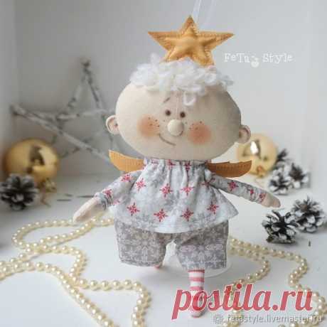Ангел Рождественская Звезда Кукла текстильная Игрушка на Елку – купить в интернет-магазине на Ярмарке Мастеров с доставкой