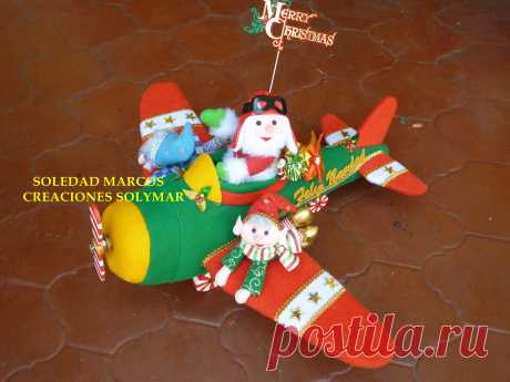 AVION CON NOEL Y DUENDES