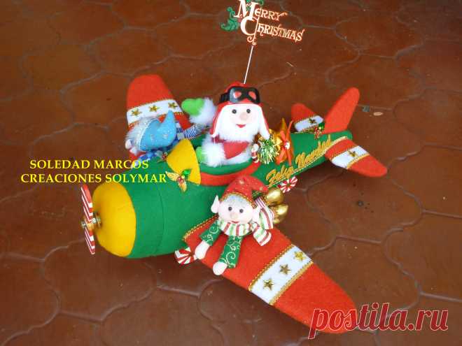 AVION CON NOEL Y DUENDES