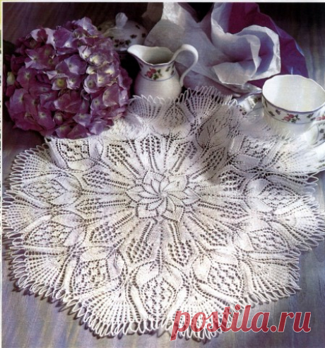 Diana Креатив. Ажурное вязание спицами, салфетки 6/2002