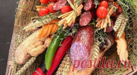 Мужские букеты из продуктов: как сделать съедобный подарок своими руками