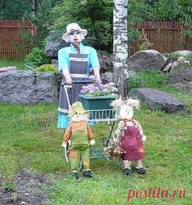 Самые смешные пугала: идеи
