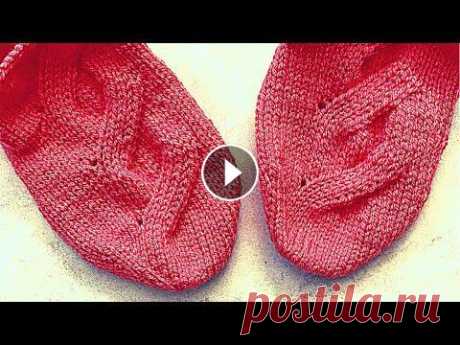 Узор &quot;Ложная коса&quot; - Вяжем быстро и легко! #knittingsocks #вязаныеноски #вязаниеспицами #узорыспицами #вязаниедляначинающих #вязаниемк #вязаныеноски Предлагаю Вам связать вот такой вот супер-легкий узор для носков. Я вяжу ...