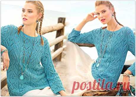 Нарядный ажур: 6 женских моделей спицами – Paradosik Handmade - вязание для начинающих и профессионалов