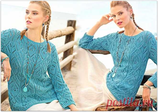 Нарядный ажур: 6 женских моделей спицами – Paradosik Handmade - вязание для начинающих и профессионалов