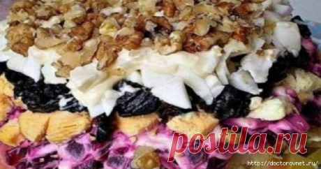 Салат «Графский» Вкусное блюдо из отварной свеклы!