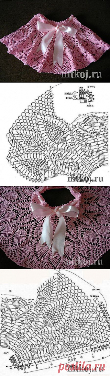 Юбка крючком для девочки &amp;raquo; Ниткой - вязаные вещи для вашего дома, вязание крючком, вязание спицами, схемы вязания