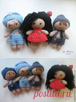 Как сделать волосы вязаной игрушке - Ярмарка Мастеров - ручная работа, handmade