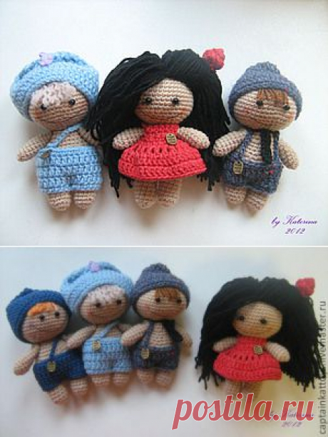 Как сделать волосы вязаной игрушке - Ярмарка Мастеров - ручная работа, handmade