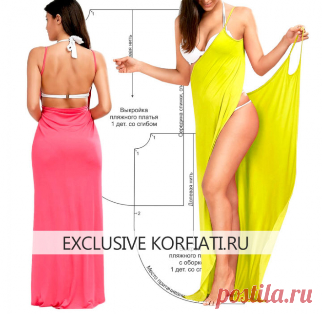 Выкройки пляжных платьев от Анастасии Корфиати