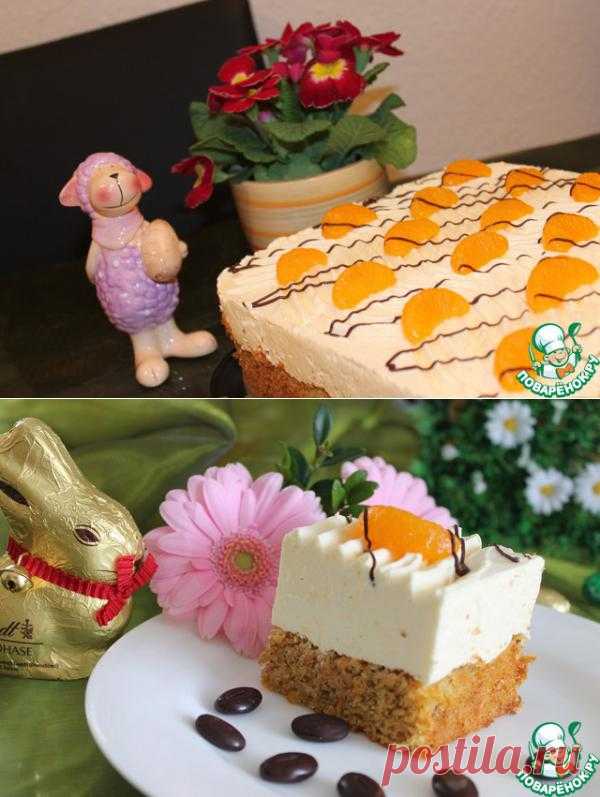 Пирог морковно-мандариновый - кулинарный рецепт