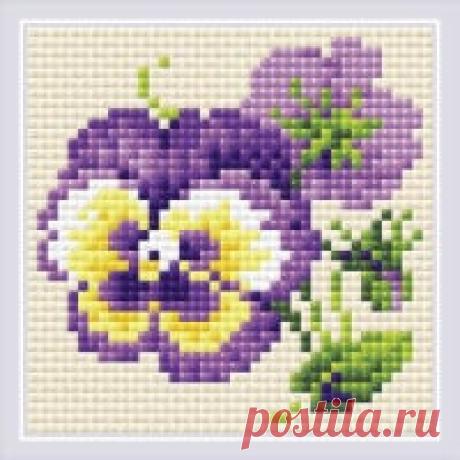 Compre un cuadro de diamantes Riolis barato "Un par de pensamientos"; 10x10cm AM0037, 8,49€