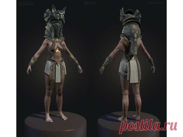 Stargate Bastet Head Gear by Jace1969 - Thingiverse