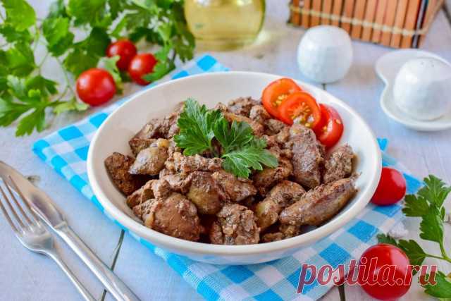 Куриная печень на сковороде жареная с луком рецепт фото пошагово и видео - 1000.menu