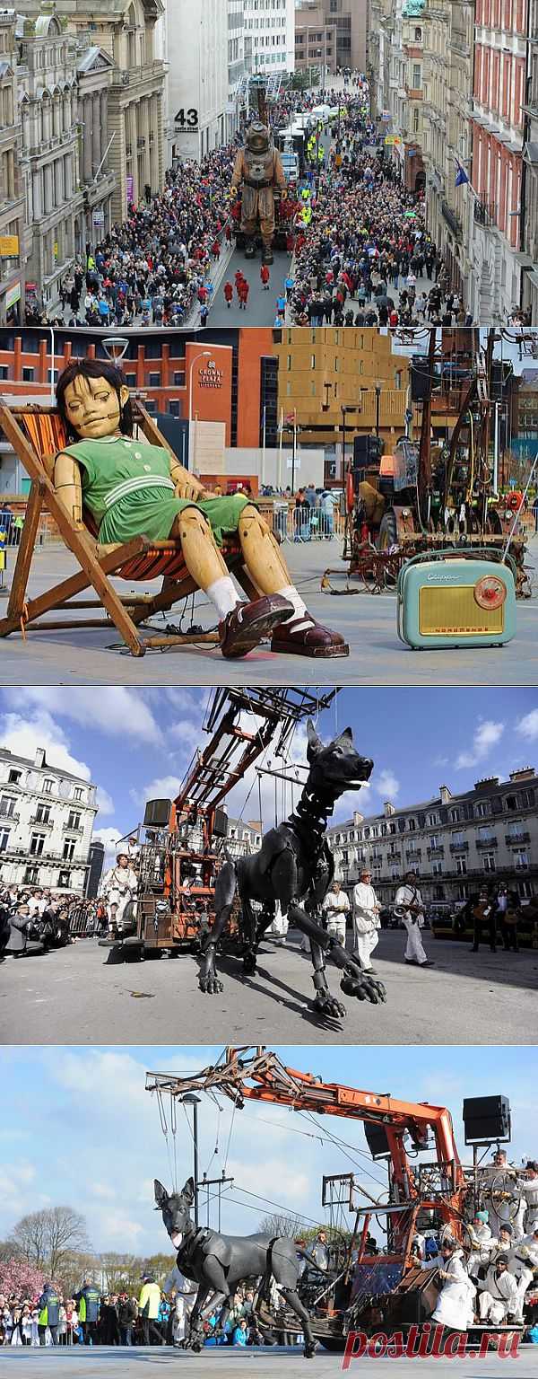 Шествие гигантских кукол-марионеток в Ливерпуле приурочили к годовщине гибели Титаника | Катя Рябова