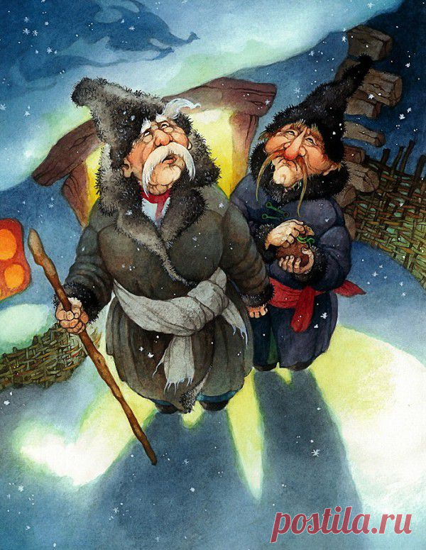 Ночь перед Рождеством / Декупаж / Картинки для декупажа