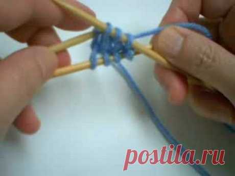 Turkish Cast On on Double Point Needles