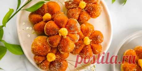 ПОНЧИКИ С ЗАВАРНЫМ ТЫКВЕННЫМ КРЕМОМ