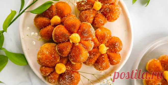 ПОНЧИКИ С ЗАВАРНЫМ ТЫКВЕННЫМ КРЕМОМ