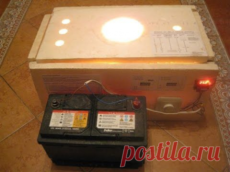 инкубатор на автономном источнике питания. incubator for independent power supply - YouTube