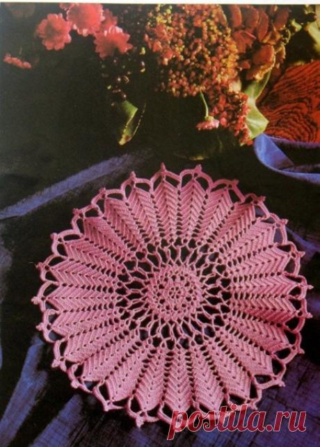 Круглая салфетка крючком.
#вязание #вязание_крючком #салфетка_крючком #схема_салфетки