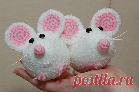 Вязание крючком. Игрушки. Мышки от Irkis.
