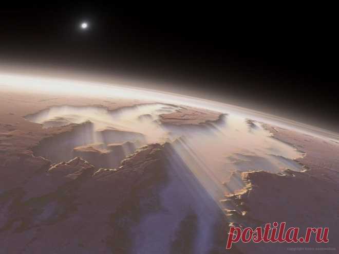 Потрясающие фотографии Марса в художественной обработке.