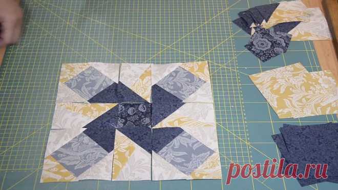 STORM & HALF RECTANGLE - Patchwork Tutorial LizaDecor.com