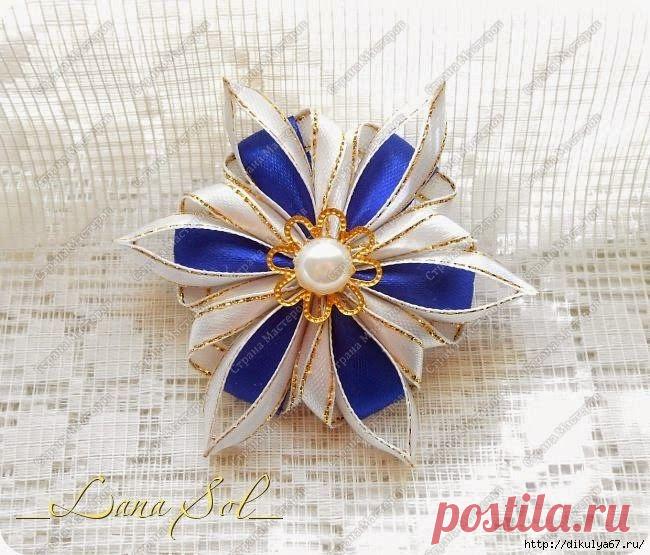 Броши из лент