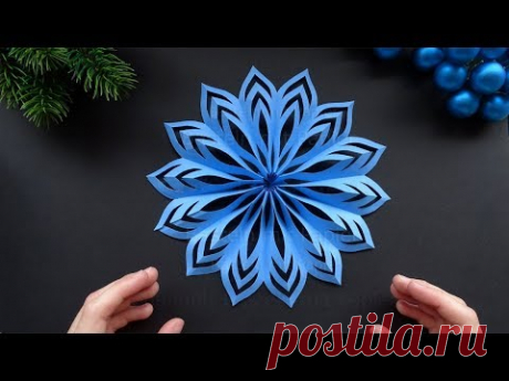 3D звезда из бумаги - Новогодние поделки