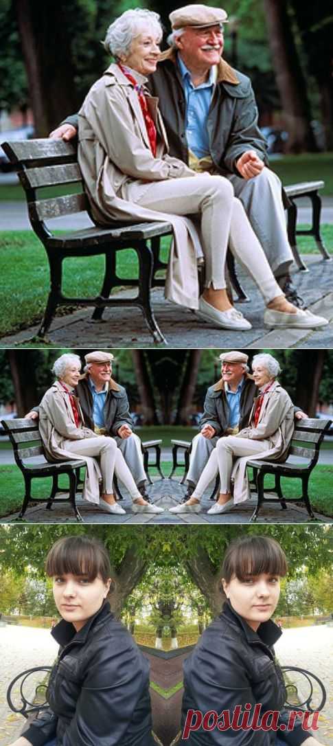 Зеркальное отражение фотографии в любую сторону