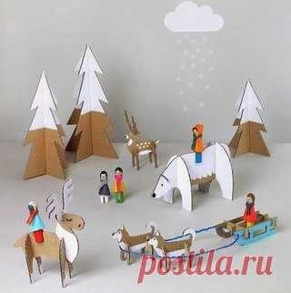 Новогодние подделки. Творчество с детьми.