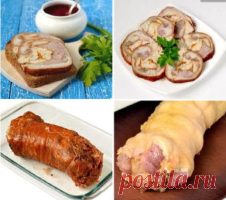 Лучшие кулинарные рецепты - Рулька с начинкой