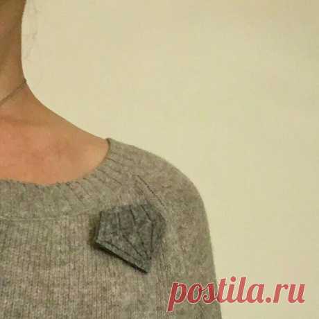 Зимний бриллиант: брошь своими руками (diy) Модная одежда и дизайн интерьера своими руками