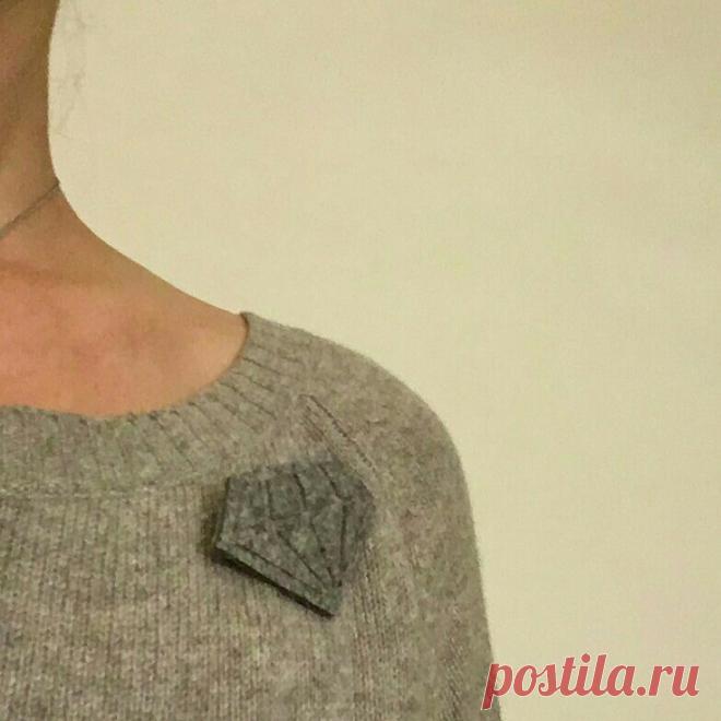 Зимний бриллиант: брошь своими руками (diy)