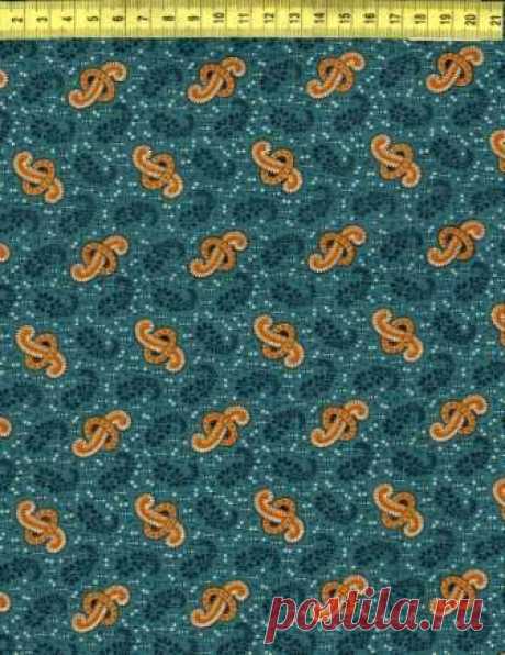 Пейсли на синем N757-005 - Гражданская война &lt;- NEWCASTLE FABRICS &lt;- Ткани - Каталог | StitchCraft