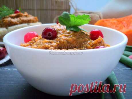 Паштет из шампиньонов и тыквы. Пошаговый рецепт