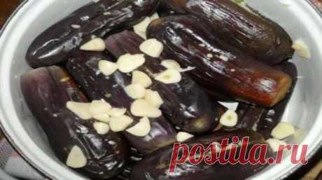 Баклажаны маринованные целые на зиму с чесноком
