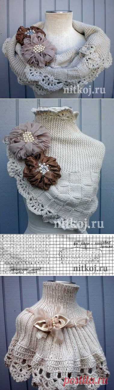 Шарф-снуд-трансформер » Ниткой - вязаные вещи для вашего дома, вязание крючком, вязание спицами, схемы вязания