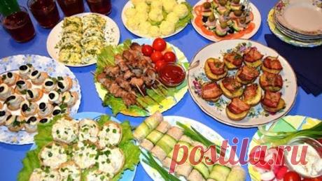Праздничный стол. Закуски для фуршета
