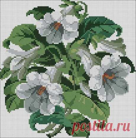 Схемы для вышивки цветов — DIYIdeas