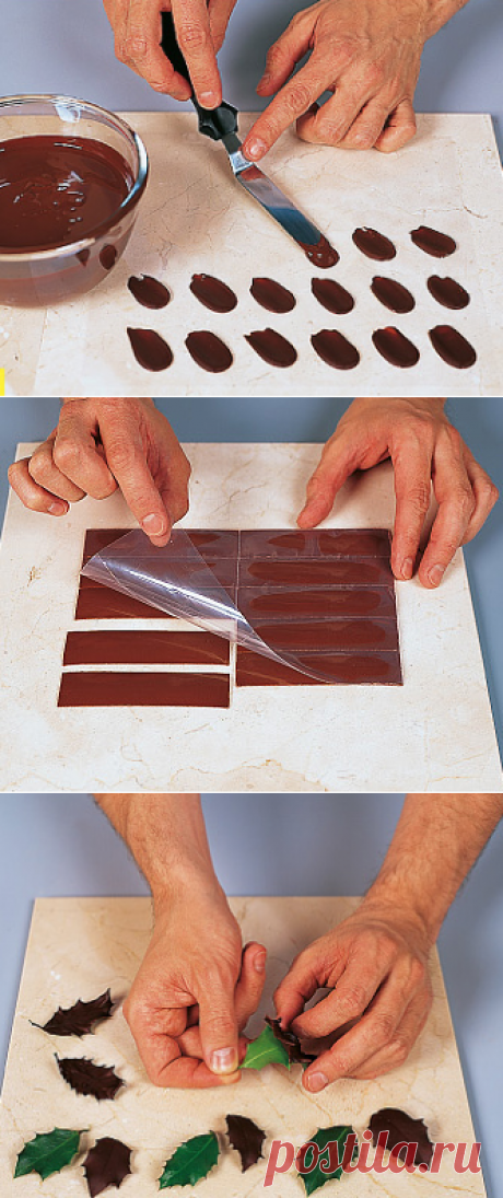Шоколад: украшение тортов, пирожных, конфет – своими руками. Десерты