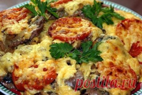 Мясо по французски с помидорами | Вторые блюда | Готовим с нами