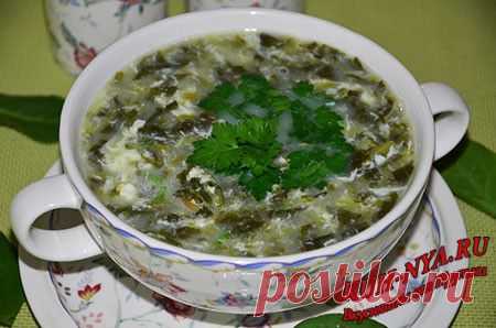 Щавелевый суп с яйцом