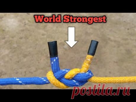 WORLD STRONGEST KNOT- How to tie Two ropes Together STRONGLY 👍@sajjad12455
