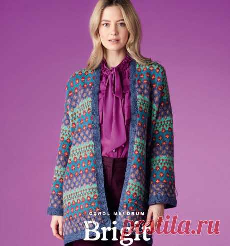 Вязание жаккардового кардигана Brigit - Хитсовет