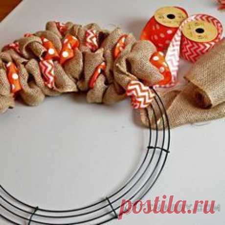 DIY Summer Burlap Wreath: Mayb