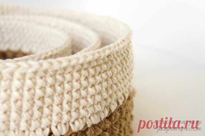 crochet pattern: round stacking baskets – JaKiGu