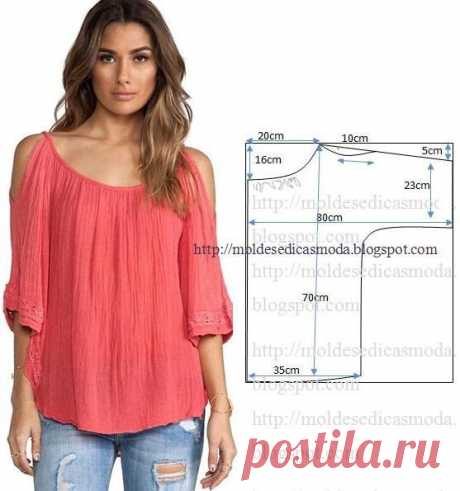 Выкройка летней блузы (Шитье и крой) | Журнал Вдохновение Рукодельницы