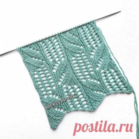 Подборка узоров спицами Веточки с листьями (фото 1-3)Потрясающий ажурный узор для вязания джемперов, летних кофточек, палантинов, косынок и т.д.Раппорт: 16 петель, 32 ряда.Количество петель должно быть кратно 16. При поворотном вязании прибавить 1 п. для симметрии и 2 кром.п.Описание:1, 9 ряд (лицевой): кром.п.,...